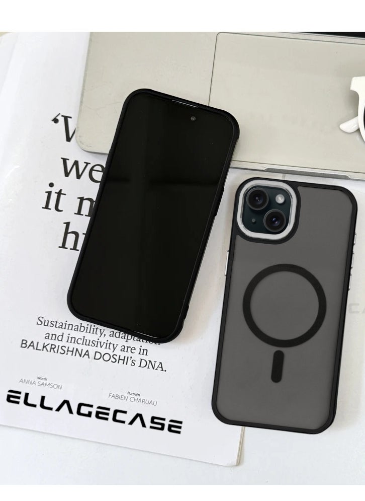 ELLAGECASE - Stylish Case for iPhone 14 Plus, Solid Camera Protection, Shockproof, Enhanced Protection, Compatible with Magsafe and Wireless Charging - Image 1
