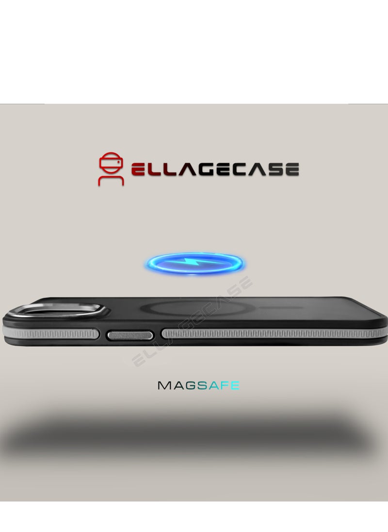 ELLAGECASE - Stylish Case for iPhone 14 Plus, Solid Camera Protection, Shockproof, Enhanced Protection, Compatible with Magsafe and Wireless Charging - Image 1