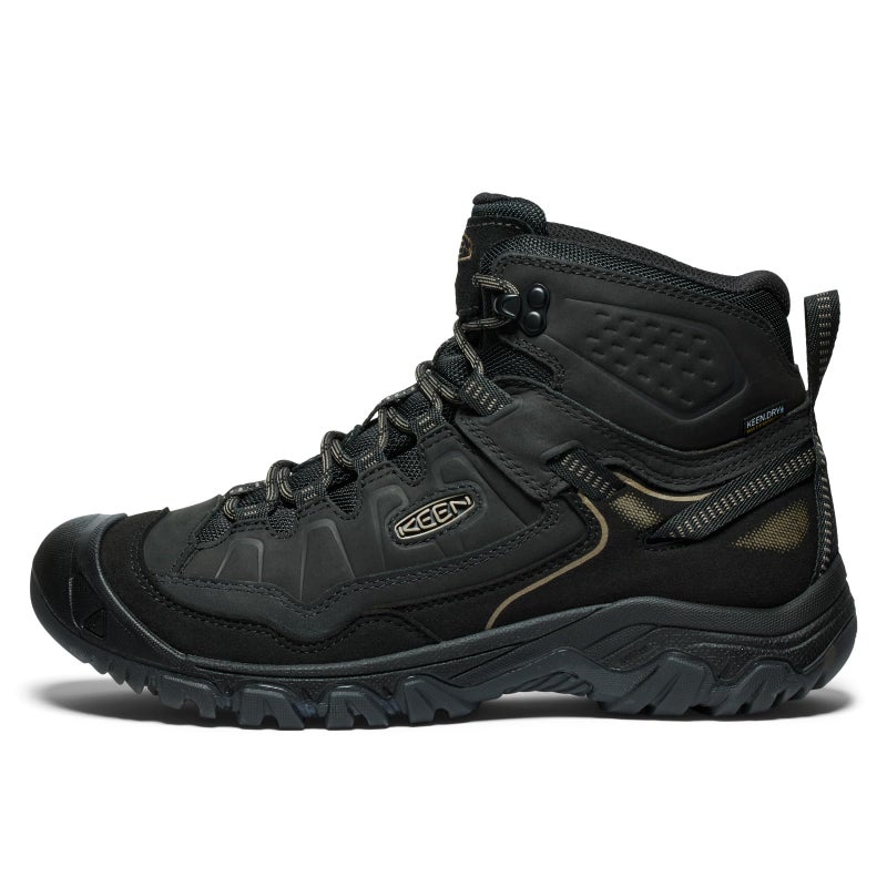 KEEN Men's Targhee 4 Mid Height Durable Comfortable Waterproof Hiking Boots, Triple Black, 11 WIDE - Image 3