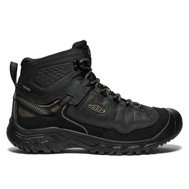 KEEN Men's Targhee 4 Mid Height Durable Comfortable Waterproof Hiking Boots, Triple Black, 11 WIDE - Image 2