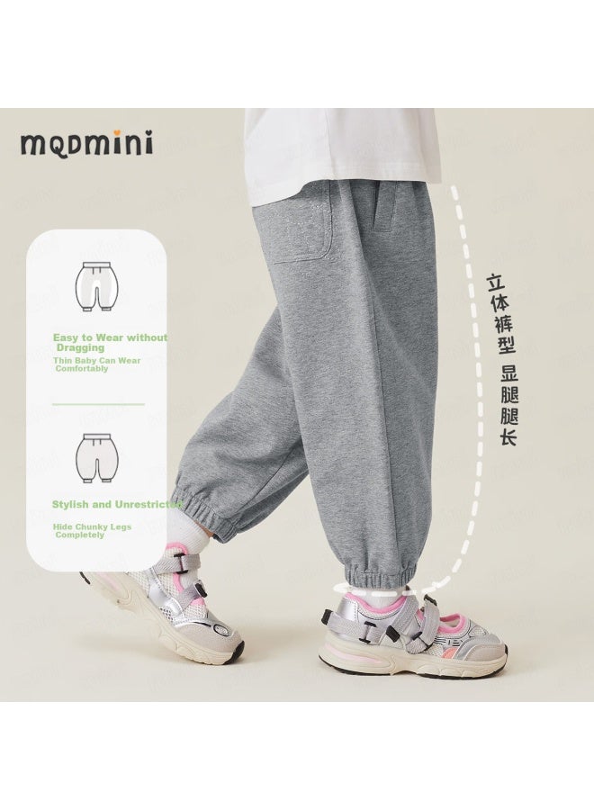 Mqdmini Girls' Pants, Children'S Sweatpants, Loose-Fitting Tapered Trousers For Young Girls, Autumn Style, With Pockets And Floral Pattern - Image 2
