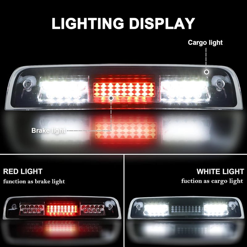 Gubebaili LED Third Brake Light for Dodge Ram 1500/2500/3500 (2009-2017) - Image 2