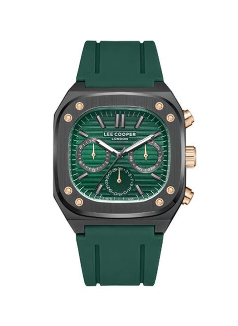 Men Multi Function Dark Green Dial Watch - LC08022.077