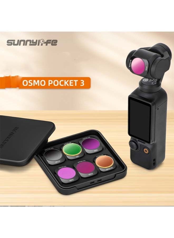 Sunnylife Sunnylife for Pocket 3 NDPL CPL Filters Kit Osmo Pocket 3 Accessories ND64 8 16 32 UV Lens Filters Gimbal Protector Set Filter Accessories  - Image 1