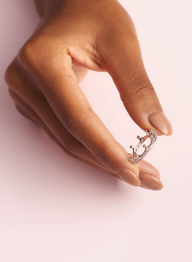 Pan Home Crown Sparkle Zircon Vintage Ring - Image 3