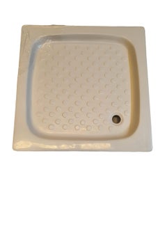 HAR & Unex Shower tray for bathroom 70x70x13 cm. square model - beige color with drain fitting  - Image 1