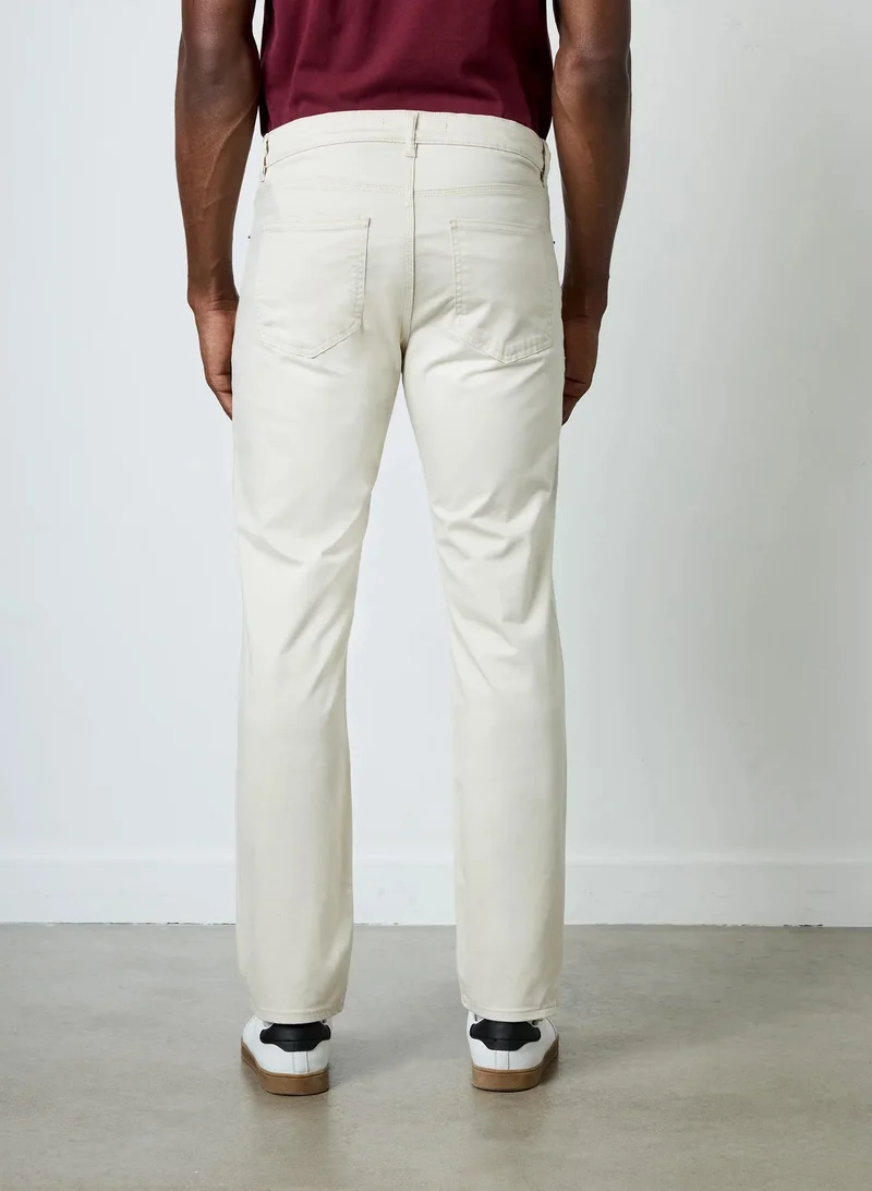 French Connection Stone Cotton Stretch 5 Pocket Jeans for Men | Best Price UAE