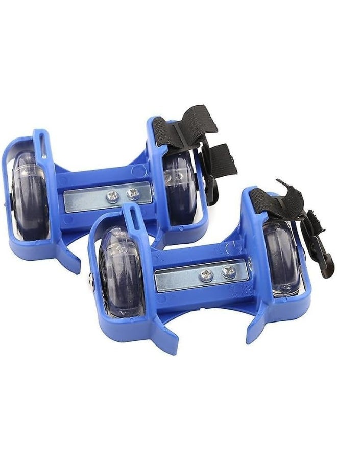 SAFENHAND 1 Pair Heel Wheels Flashing Heel Skate Heel Wheel Roller Heel Roller Skate Practice Child Tricolor Roller Skating - Image 5