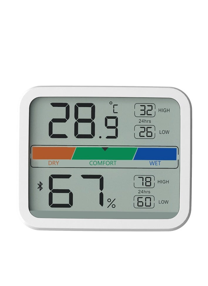 Generic - Digital Thermometer Hygrometer, Indoor Humidity Meter Room Temperature Sensor with Alarm Clock Date, Hydrometer - Image 1