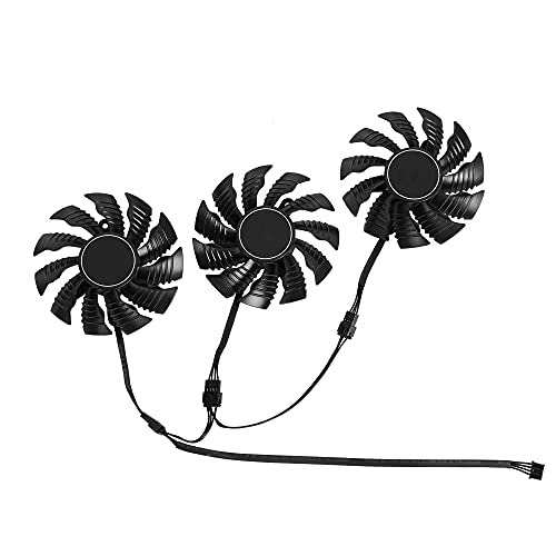 inRobert T128015SU 82mm GPU Fan Replacement for Gigabyte RTX 2070 2080 Ti Super Gaming Video Card (Fan-Full Set) - Image 1