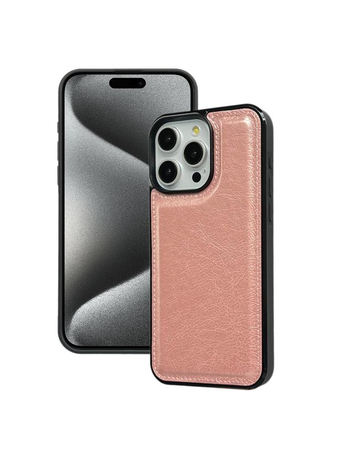 اس-توب جراب لهاتف iPhone 15 Pro مصنوع من جلد البقر وغطاء خلفي للهاتف - Image 1