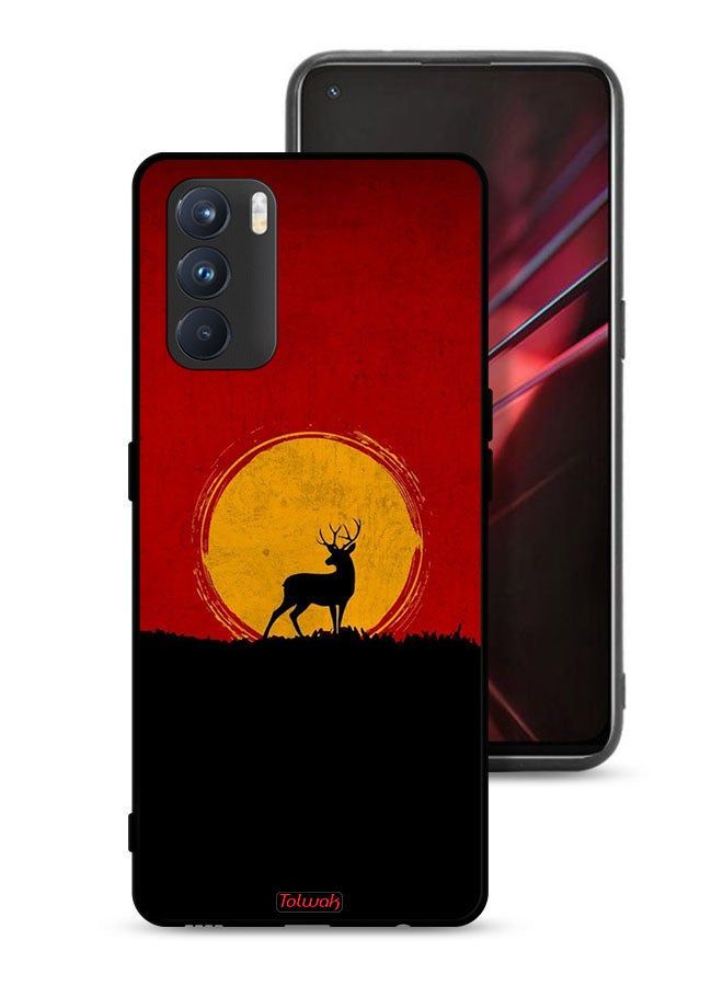 Tolwak Oppo K9 Pro Protective Case Cover Deer And Moon Artwork - Image 1