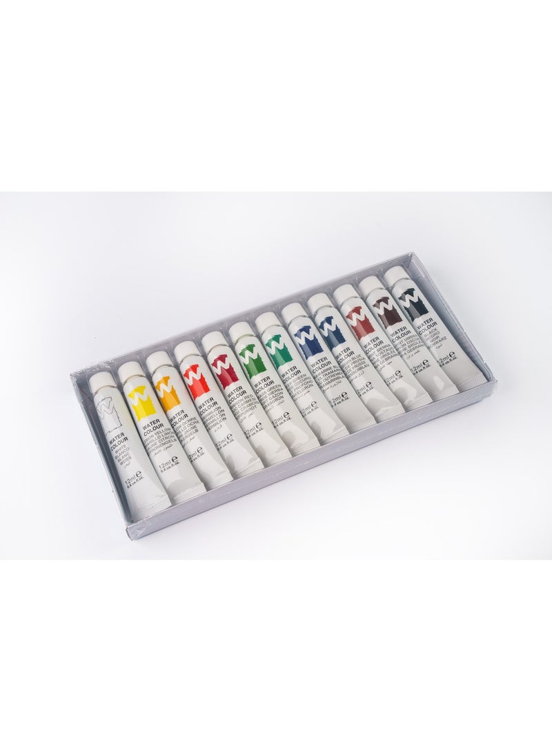 MASCO مجموعة ألوان مائية من 12 لون، 12 مل × 12 أنبوب - Image 2