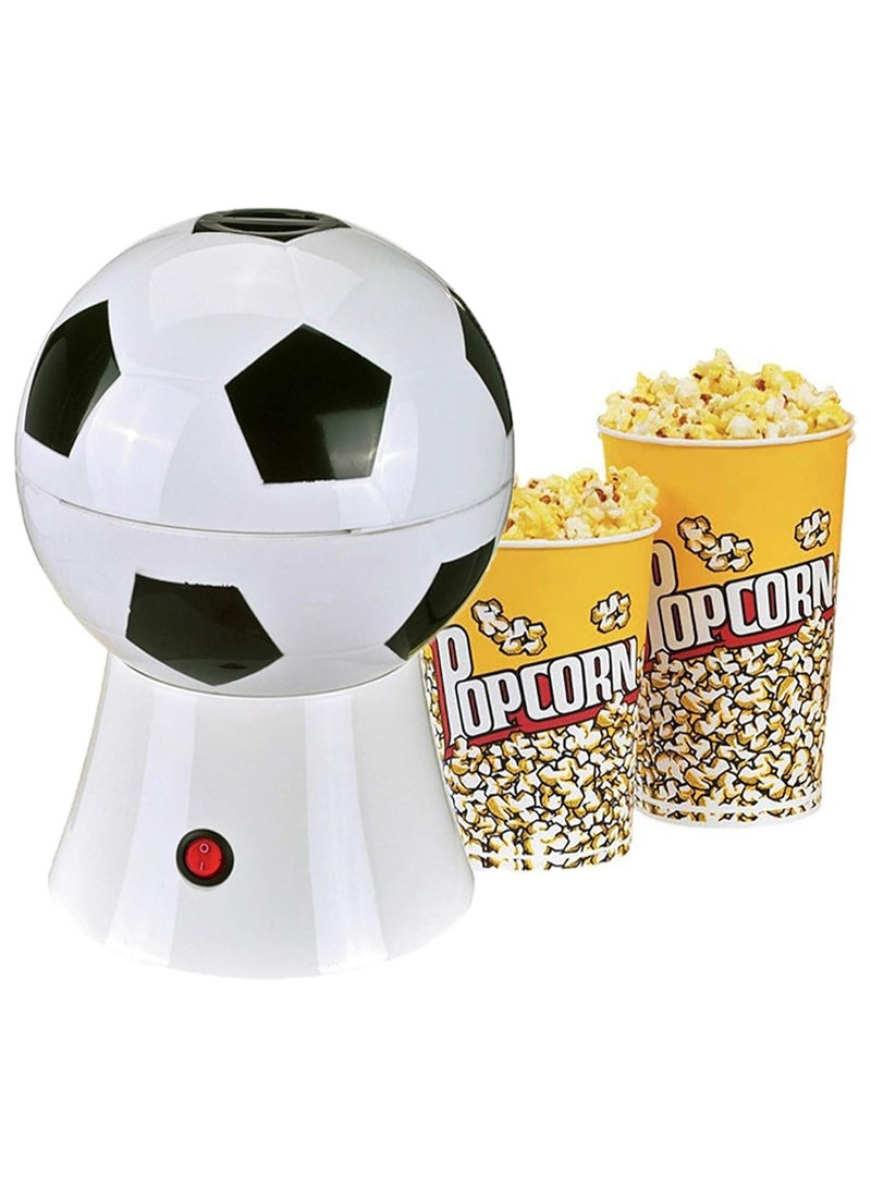 DubaiGallery Popcorn Machine Creative Gift Household Electric Popcorn Machine Children's Food Small Swelling Machine Basketball Volleyball Popcorn Maker Machine  - Image 1