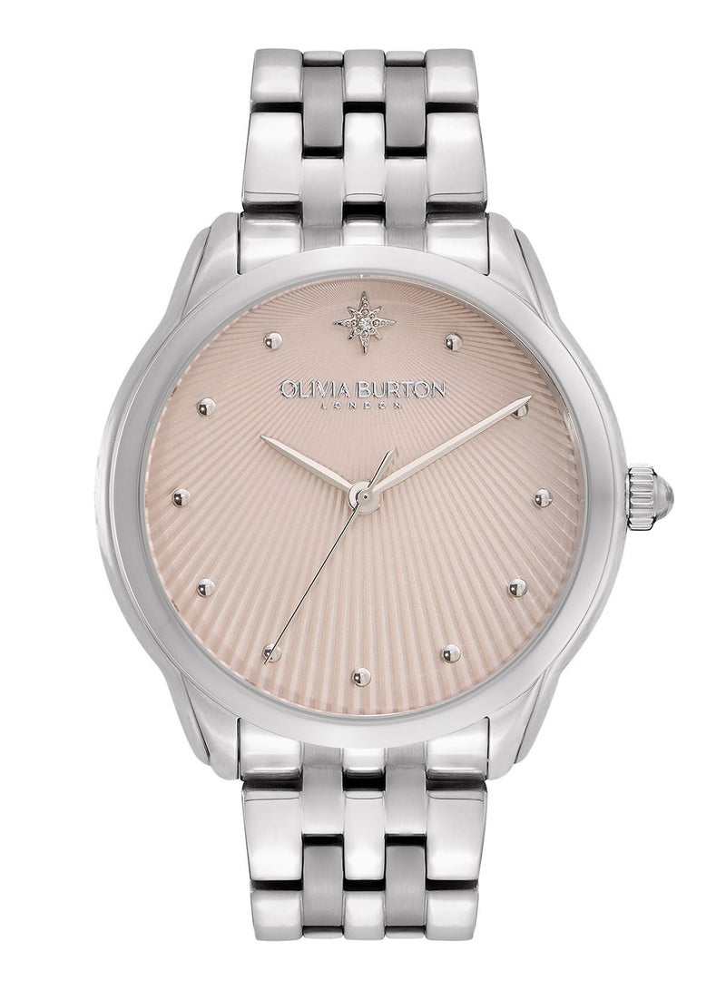 OLIVIA BURTON Women's Analog Round Shape Stainless Steel Wrist Watch 24000047 - 36 Mm - Image 1