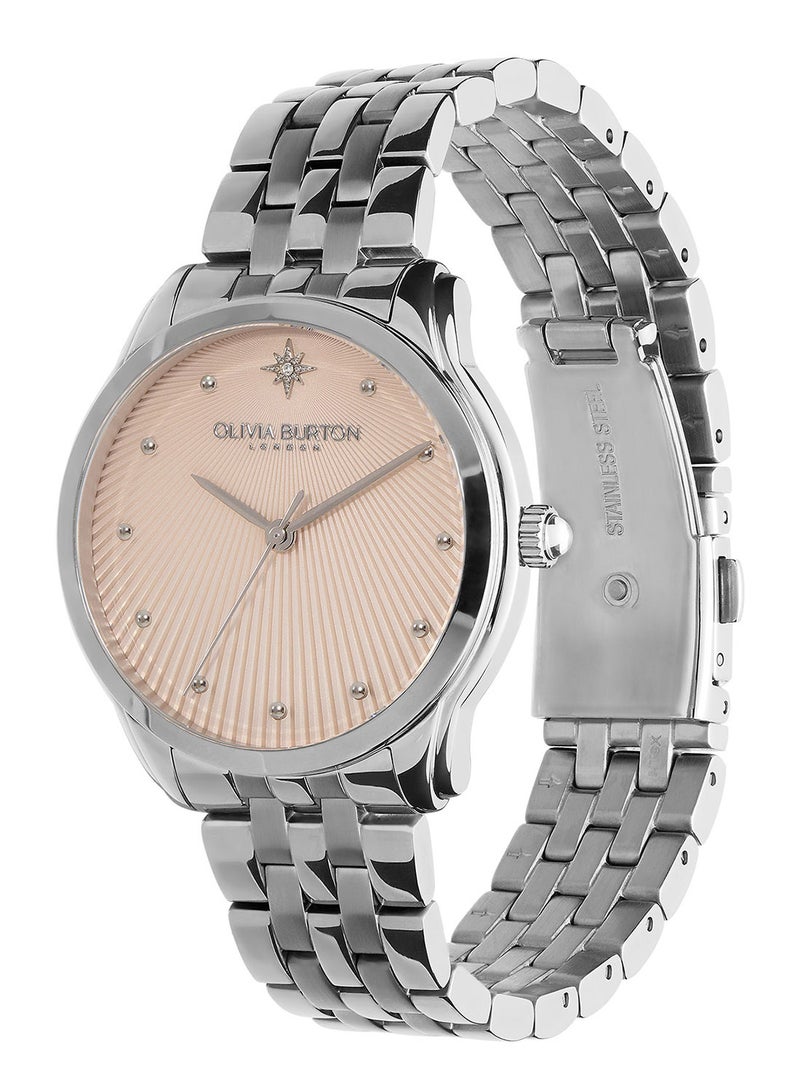 OLIVIA BURTON Women's Analog Round Shape Stainless Steel Wrist Watch 24000047 - 36 Mm - Image 2