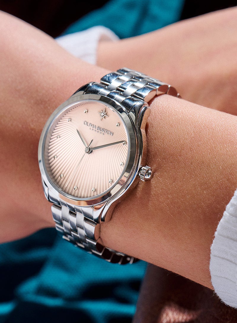 OLIVIA BURTON Women's Analog Round Shape Stainless Steel Wrist Watch 24000047 - 36 Mm - Image 4