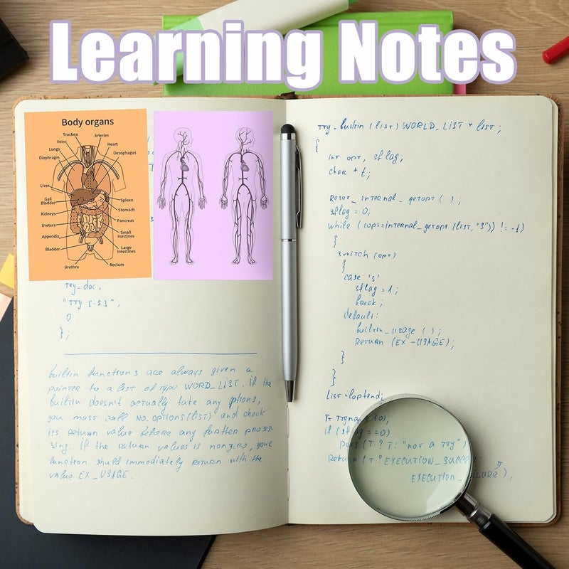 Memoking M02 Thermal Printer Sticker Paper Compatible with Phomemo M02 M02E Q02 M02L M02D M02X M02Pro M04S Mini Sticker Printer, Adhesive Thermal Labels, 50mm x 3.5m/Roll, 3 Rolls, Green,Purple,Orange - Image 5