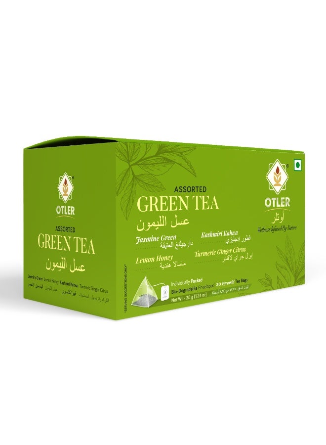 Otler GREEN TEA 20 TEA BAGS BOX - Image 1