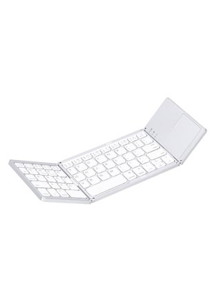 USB Wired Keyboard, Ultra‑Thin Bluetooth Keyboard Ergonomic Foldable Keyboard Dual‑Mode Bluetooth 3.0 Rechargeable Fingerboard with TouchPad (Sliver) - pzsku/ZD1CCD785CEB1683F72AAZ/45/_/1676864958/2b7d4441-dfbd-4258-9b19-af9e01c02346