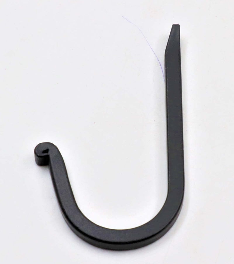 THDC Single Prong Wrought Iron Hooks, Vintage Hand Forged Iron Curved Metal Fasteners – Decorative Colonial Wall Décor, Heavy Duty Wall Hooks, Hangers for Keys, Coats, Robe, Bags, Home, Kitchen (5) - Image 5