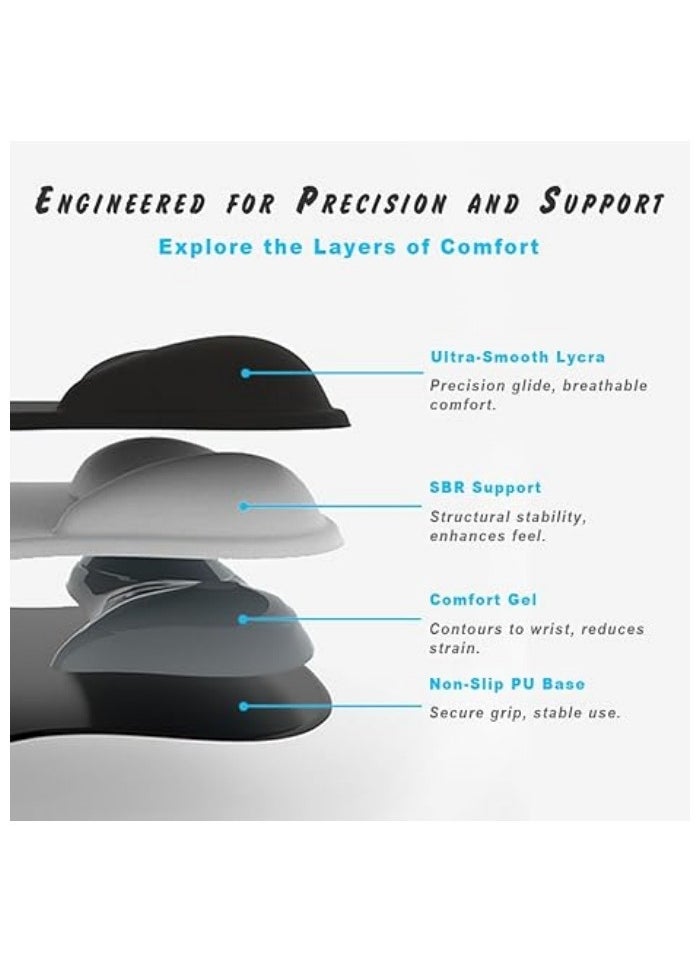 Generic Gel Wrist Rest Mouse Pad-Ergonomic Office Mousepad with Wrist Support-Non-Slip, Design Desk Accessories Mat for Home&Game Decor  - Image 3