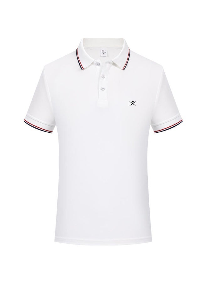 Hackett London Unisex pointed collar golf Polo shirt Simple LOGO printed breathable leisure sports short-sleeved shirt - Image 5
