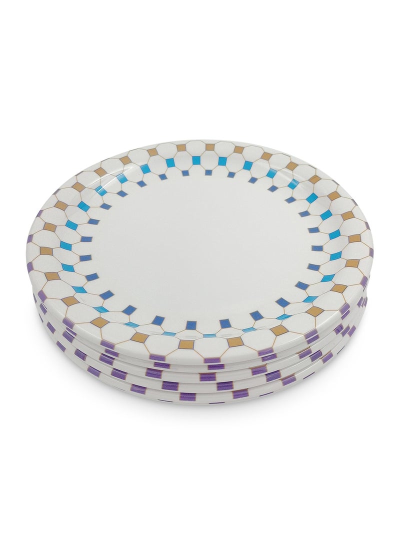 Superware Superware | Pure Melamine | Small Plate Set – Arris 7.5” (6 nos.) | Stain Free, Glazed Finish  - Image 3
