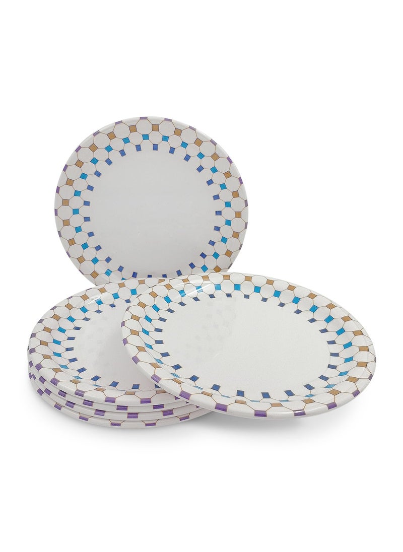 Superware Superware | Pure Melamine | Small Plate Set – Arris 7.5” (6 nos.) | Stain Free, Glazed Finish  - Image 4