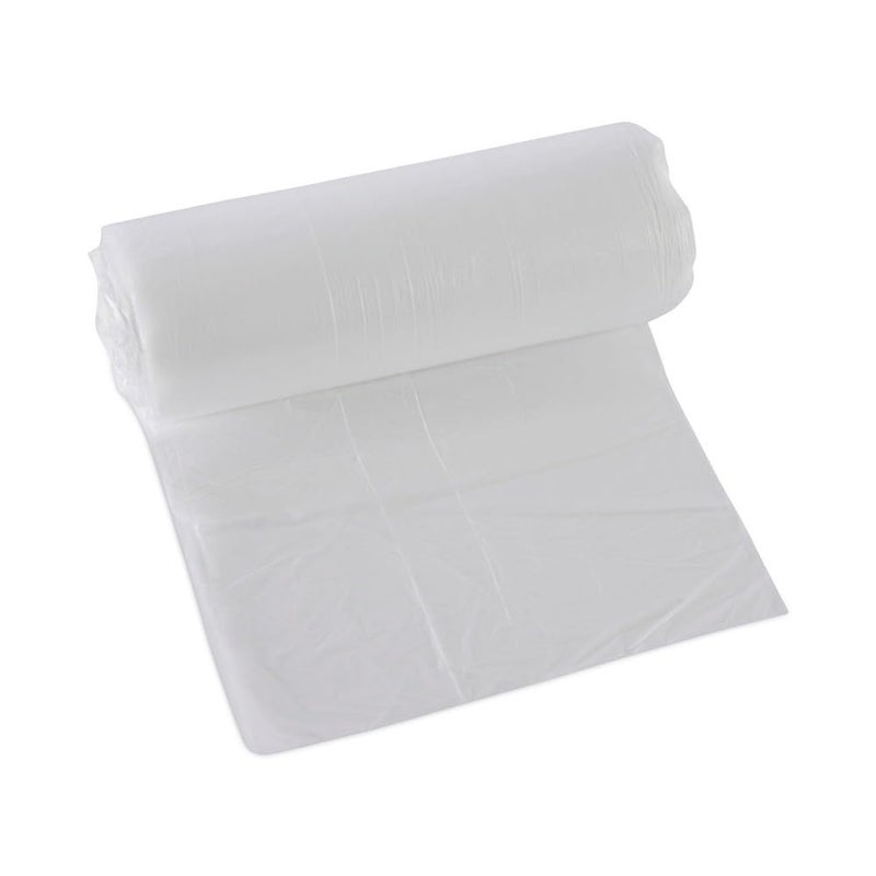 boardwalk 16 Gallon High-Density Can Liners - 1000 Count Bulk Commercial Trash Bags, 6 Micron Star-Seal, Coreless Perforated Roll, Clear (24"x33") - Image 2