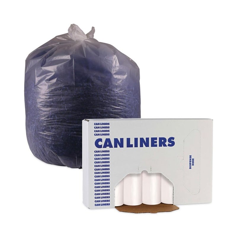 boardwalk 16 Gallon High-Density Can Liners - 1000 Count Bulk Commercial Trash Bags, 6 Micron Star-Seal, Coreless Perforated Roll, Clear (24"x33") - Image 3
