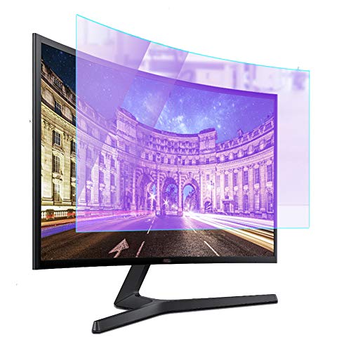 ALXDR Anti Blue Light Screen Protector Anti Glare Filter for 34 Inch Gaming Monitor Curved Ultrawide 21: 9, Reduces Eye Strain with Blue Light Detection Lamp - Image 1