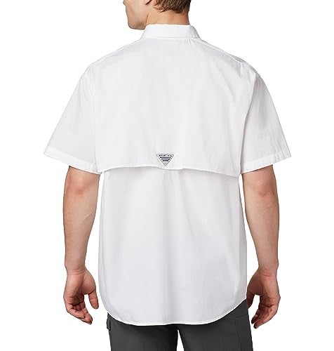 Columbia Mens PFG Bonehead Short Sleeve Fishing Shirt White Medium - Image 3
