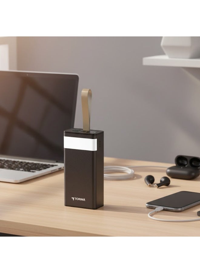 TORİMA TRM-1033 30000mAh PD Power Bank – Black - Image 2