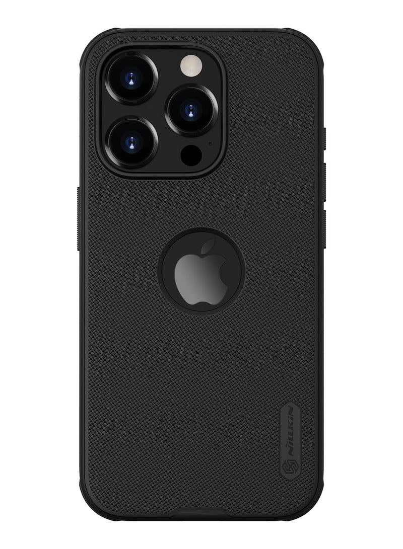 Nillkin Super Frosted Shield Pro Series Cover Case Designed For Apple iPhone 15 Pro Max (With Logo Cutout) - Black - Image 1