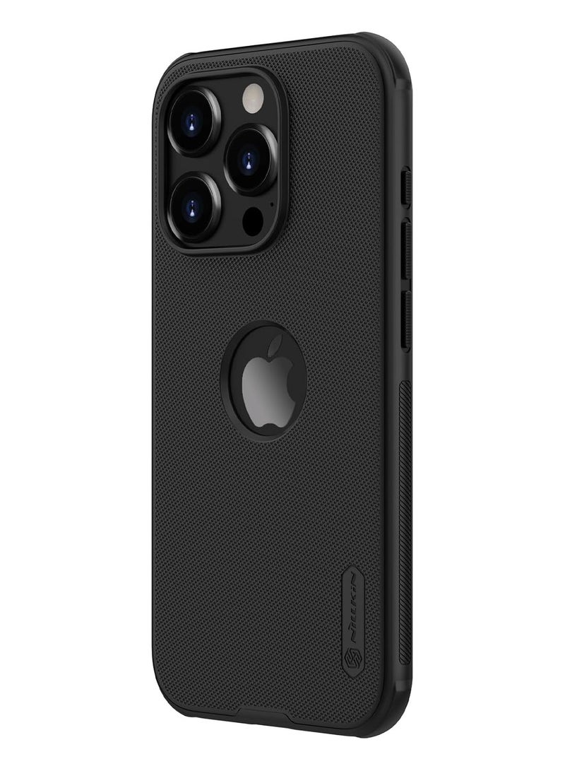 Nillkin Super Frosted Shield Pro Series Cover Case Designed For Apple iPhone 15 Pro Max (With Logo Cutout) - Black - Image 3