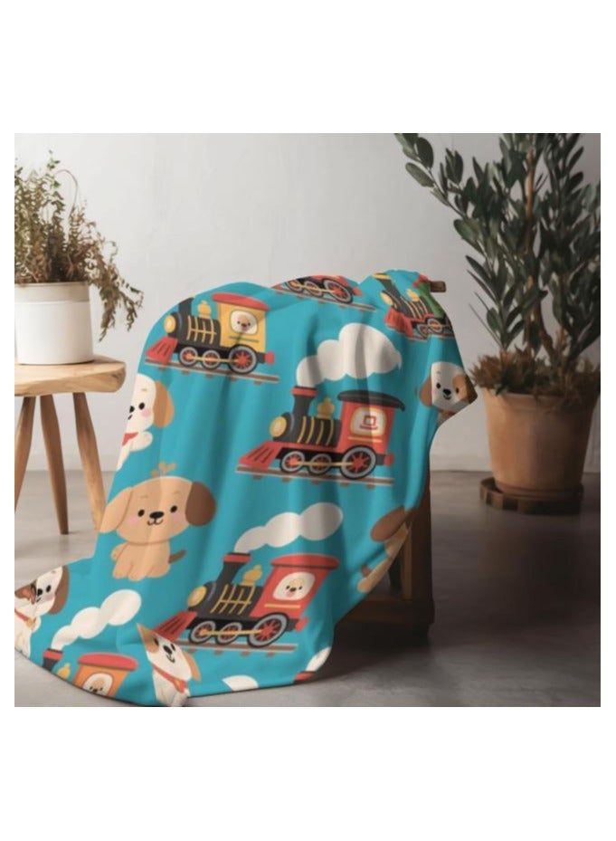 عام بطانية رقيقة من الفانيلا (دافئة ومريحة، ومناسبة للنوم واستخدام الألعاب وإزالة الغبار ومقاومة للرمل) 150 سم * 200 سم - 875 - Image 5