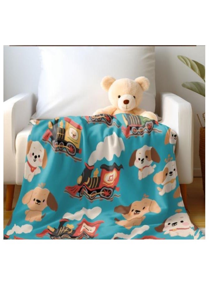 عام بطانية رقيقة من الفانيلا (دافئة ومريحة، ومناسبة للنوم واستخدام الألعاب وإزالة الغبار ومقاومة للرمل) 150 سم * 200 سم - 875 - Image 4