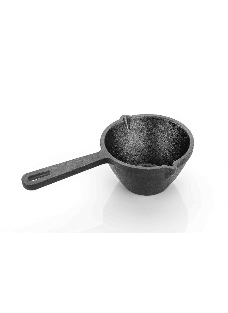 MAGIC PLUS MAGIC PLUS Cast Iron Tadka Pan Fry Tadka Pan for Flavorful Spices Popu Kadai Gas Stove and Induction Friendly 5 Inch  - Image 1