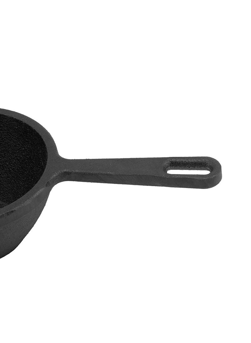 MAGIC PLUS MAGIC PLUS Cast Iron Tadka Pan Fry Tadka Pan for Flavorful Spices Popu Kadai Gas Stove and Induction Friendly 5 Inch  - Image 3