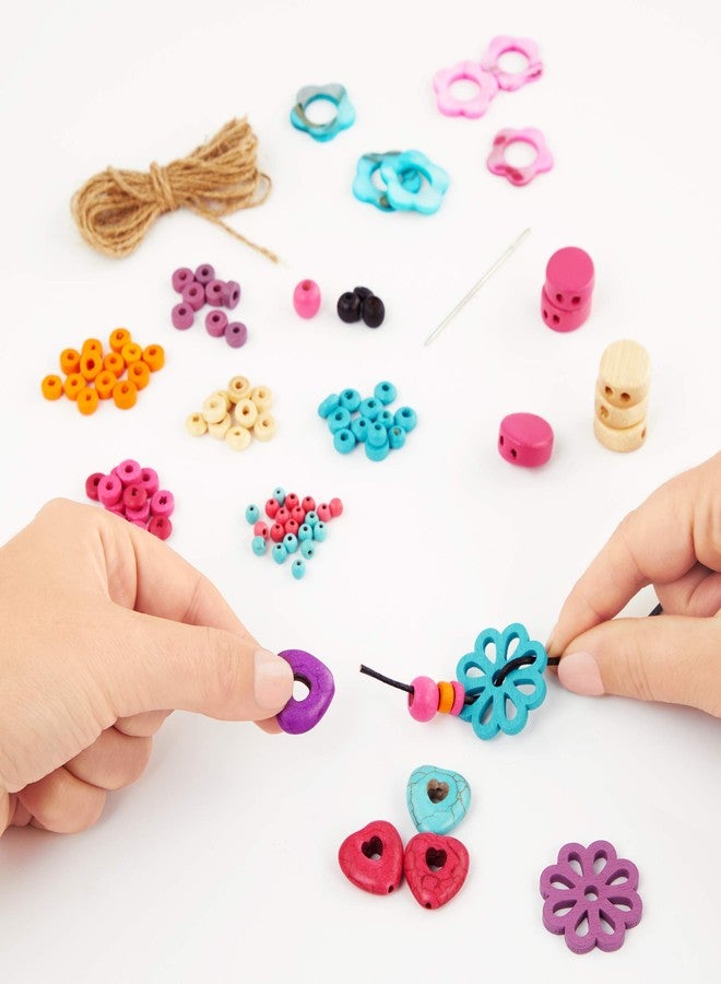 Craftabelle - Earth Craft Bracelets Creation Kit - Bracelet Making Kit - 357pc Jewelry Set with Beads & Shells - DIY Jewelry Kits for Kids Aged 8 Years + - Image 3