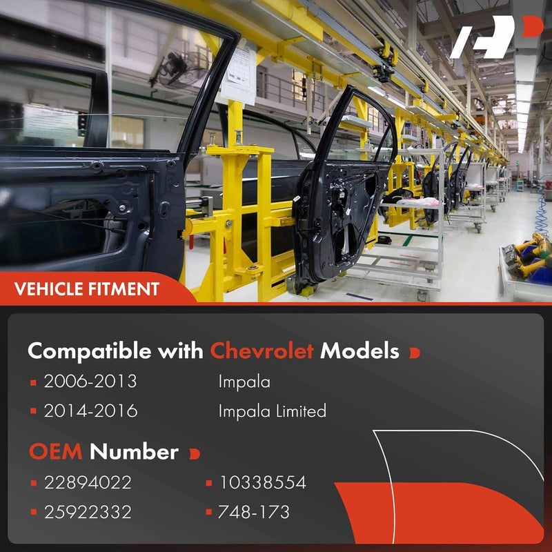 A-Premium Power Window Regulator with Motor for Chevrolet Impala 2006-2016 Front Right - Image 3