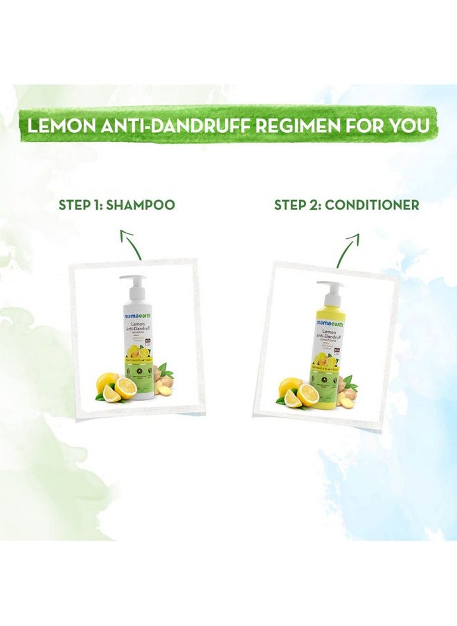 Mamaearth - Lemon Anti-Dandruff Shampoo With Lemon & Ginger For Itchy & Flaky Scalp - 250 Ml - Image 1