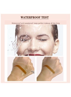 OUHOE 3 Colors Eyebrow Powder Stencil Kit, One Step Stamp Shaping Kit, Long Lasting Waterproof Eyebrow Stamp with 10 Reusable Eyebrow Stencils (Medium Brown + Deep Black + Dark Brown)  - Image 5