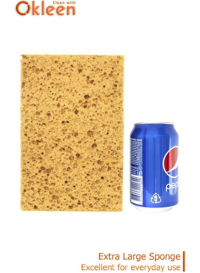 Okleen Car Wash Sponge. Made in Europe. 7.9x5.1x2.8 inches. Large Sponge for Auto, Truck, Motorcycle, Bike Washing. Boat Bail Sponge - Image 5