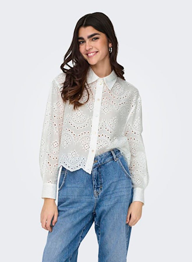 ONLY ONLY Womens Valais Longsleeve Shirt Woven  - Image 3