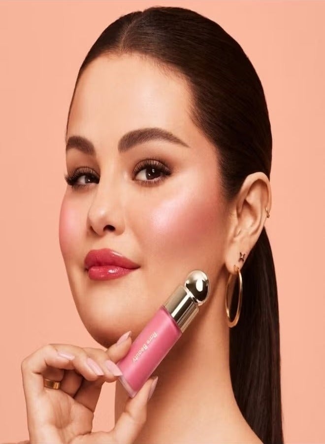 Rare Beauty Soft Pinch Liquid Blush – "Happy" (Dewy Cool Pink, 7.5ml) | Weightless, Long-Lasting, Buildable Liquid Blush for a Natural, Radiant Glow - Image 3