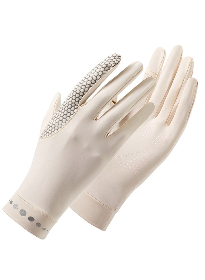 Women's Driving Gloves Beige - Image 1
