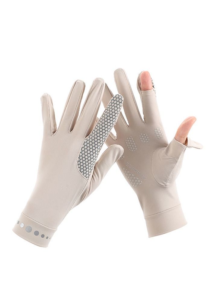 Women's Driving Gloves Beige - Image 2