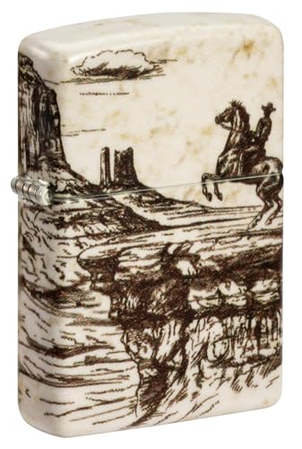 Zippo Wild West Scene Design 540 Color Pocket Lighter - Image 1